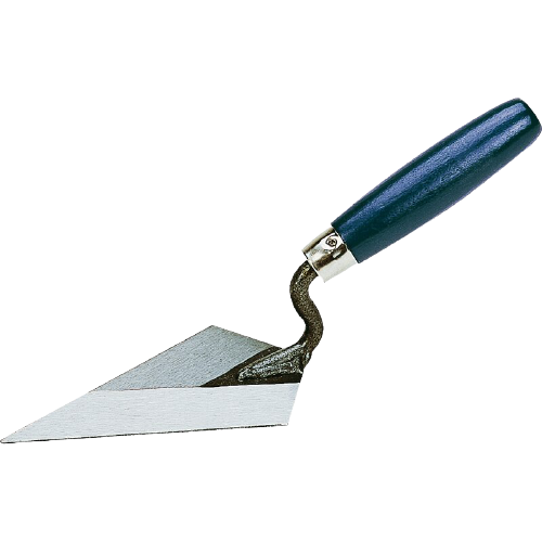 Spitzkelle zum Auftragen des Stempelbetons.