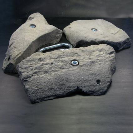 Naturgetreue Klettergriffe in Natursteinoptik. Für draußen und drinnen geeignet.