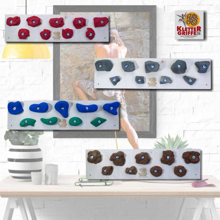 Dekorative Klettergriffboards für Training Zuhause.